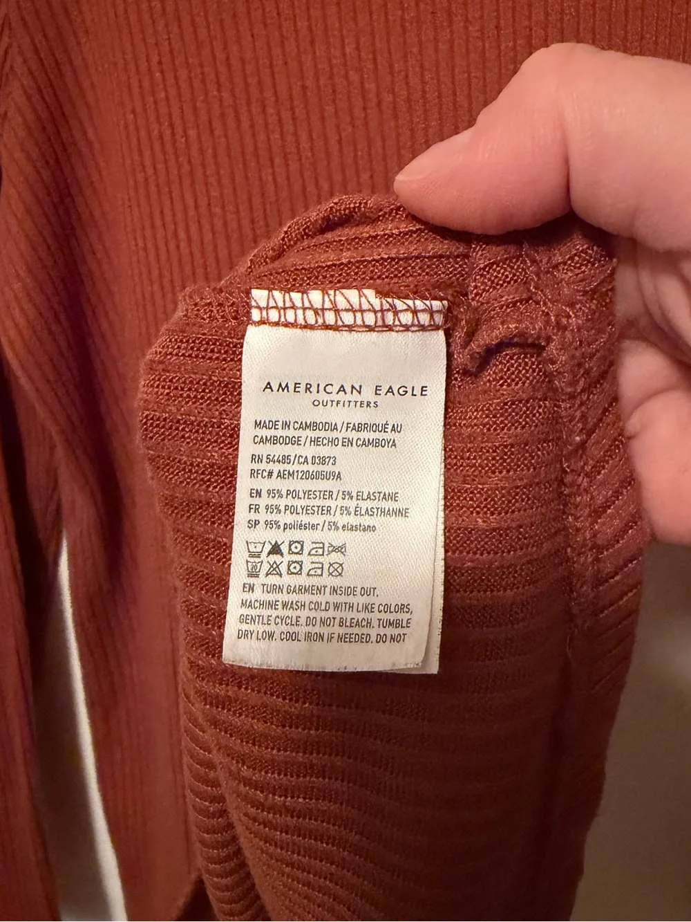 American Eagle Soft & Sexy Plush Long Sleeve Shirt (Medium) - Picture 4 of 6